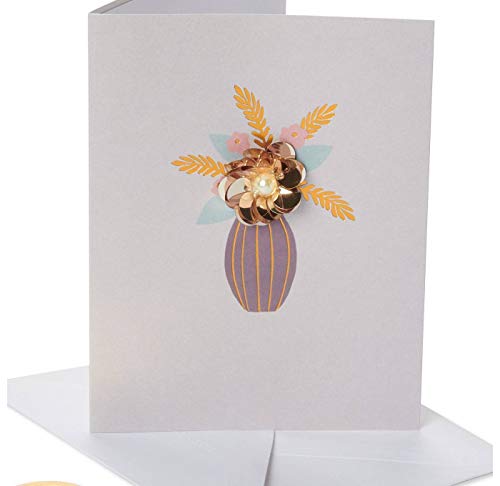 Papyrus 6332660 Greeting, 1 EA, Floral Vase Thinking of You Card