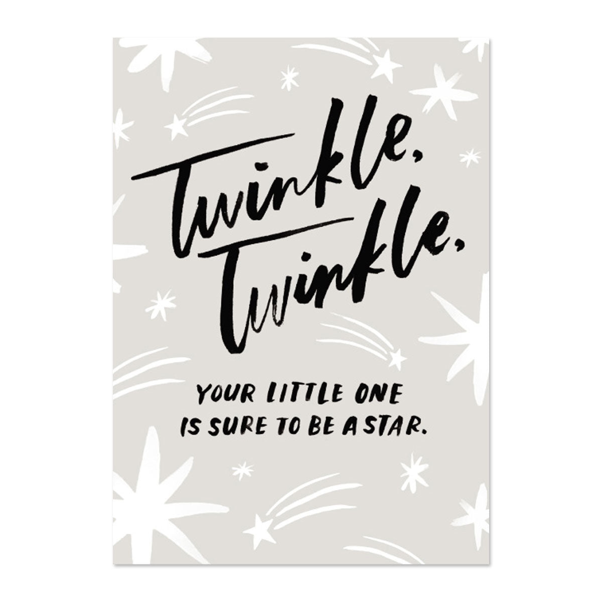 TWINKLE TWINKLE BABY CARD BY PAPER REBEL