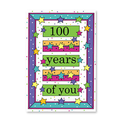 100 YEARS OF YOU BIRTHDAY CARD BY RPG