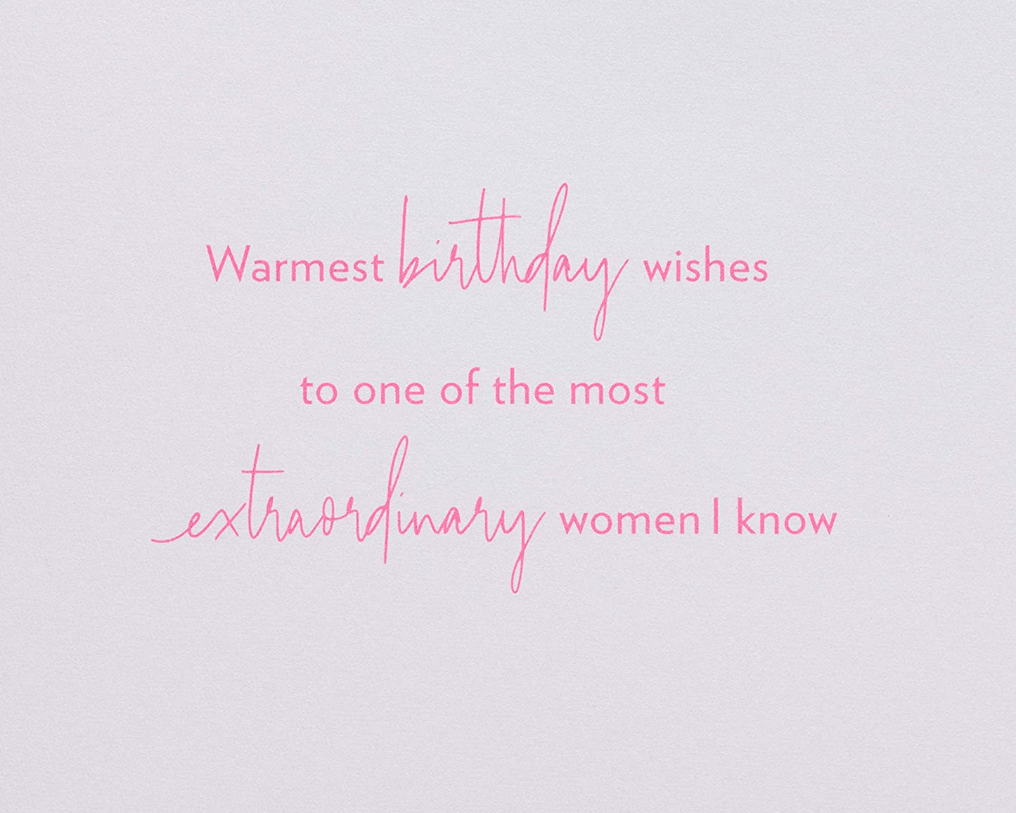 Papyrus Birthday Card for Her - BCRF Partnership (Extraordinary Woman)