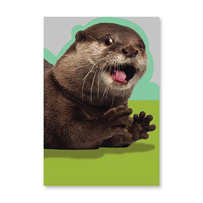 EXCITED OTTER BIRTHDAY CARD BY RPG