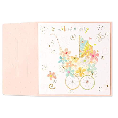 Papyrus, Flower Stroller welcome baby card
