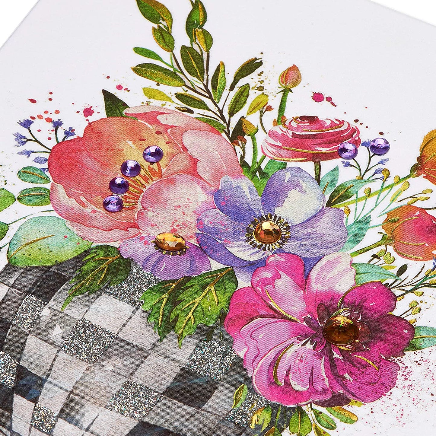 Papyrus Blank Card (Floral Disco Ball)
