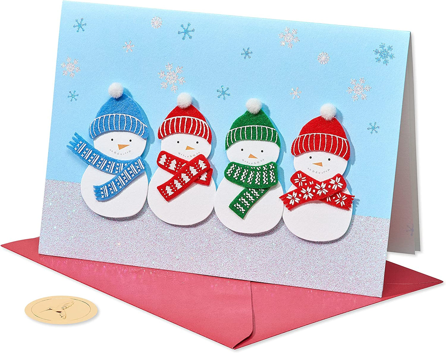 Papyrus Holiday Cards Boxed with Envelopes, Happy Holiday Season, Snowmen (8-Count)