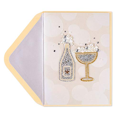 PAPYRUS Dazzling Champagne Bubbles Blank Card