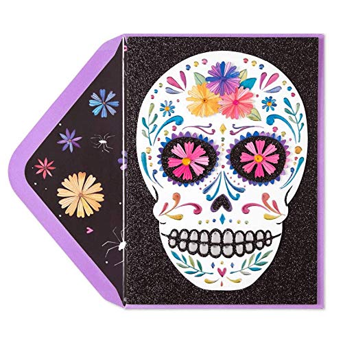 Papyrus Greeting Card, 1 EA, Dead Of The Dead Skull