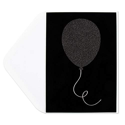 Papyrus Glitter Balloon Birthday Card