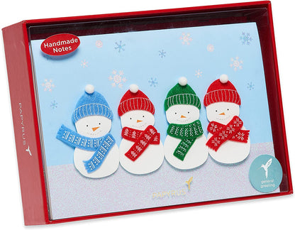 Papyrus Holiday Cards Boxed with Envelopes, Happy Holiday Season, Snowmen (8-Count)