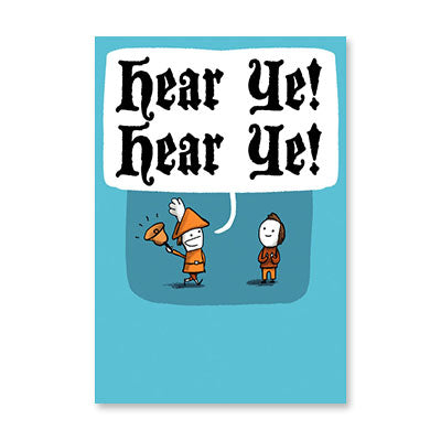HEAR YE CHARACTERS BIRTHDAY CARD BY RPG