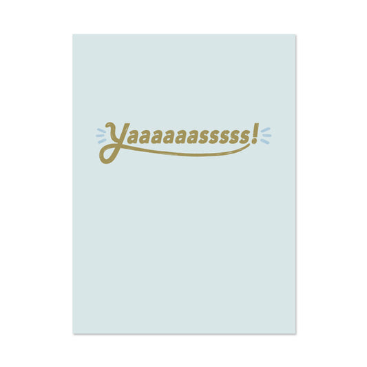 YAS CONGRATS CARD BY PAPER REBEL