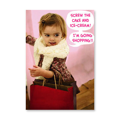 GOING SHOPPING 07K BIRTHDAY CARD BY RPG