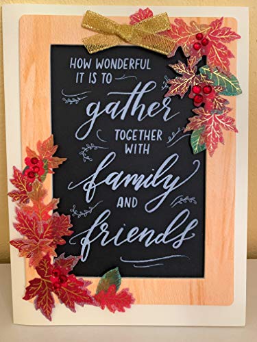 Papyrus Greeting Card, 1 EA, Chalkboard Text Thanksgiving