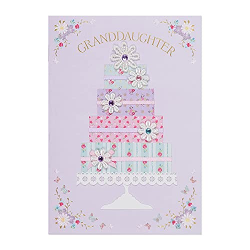 Papyrus Handmade Cake Granddaughter Birthday Card