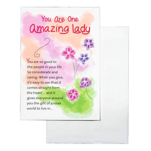 Blue Mountain Arts Greeting Card “You Are One Amazing Lady” Is A Perfect Card For a Mom, Sister, Wife, Daughter, Or Woman Friend On Her Birthday, Mother’S Day, Or “Just Because”