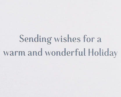Papyrus Holiday Cards Boxed with Envelopes, Sending Wishes, Snowflakes (16-Count)