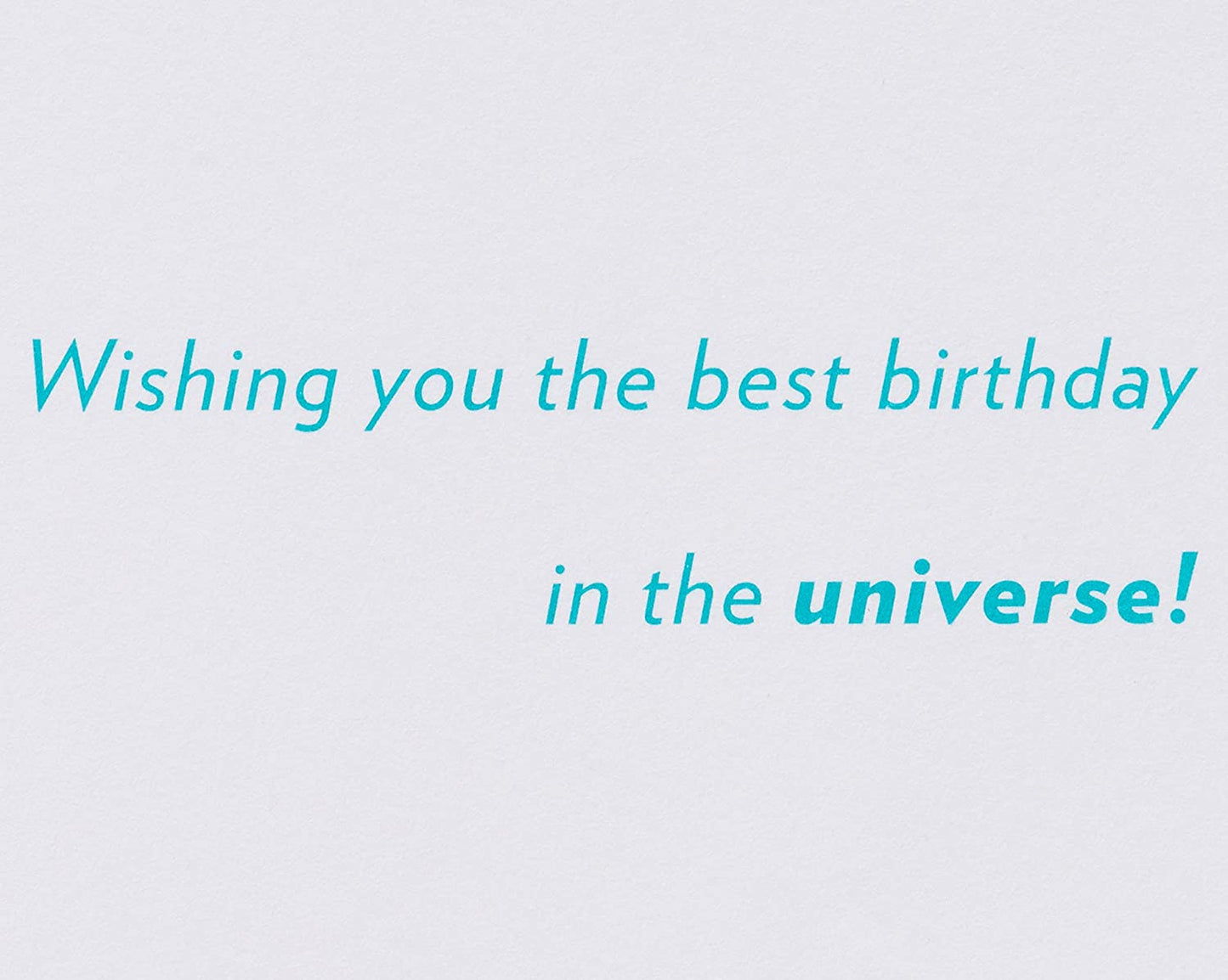 Papyrus Funny Birthday Card (Best Birthday in the Universe)