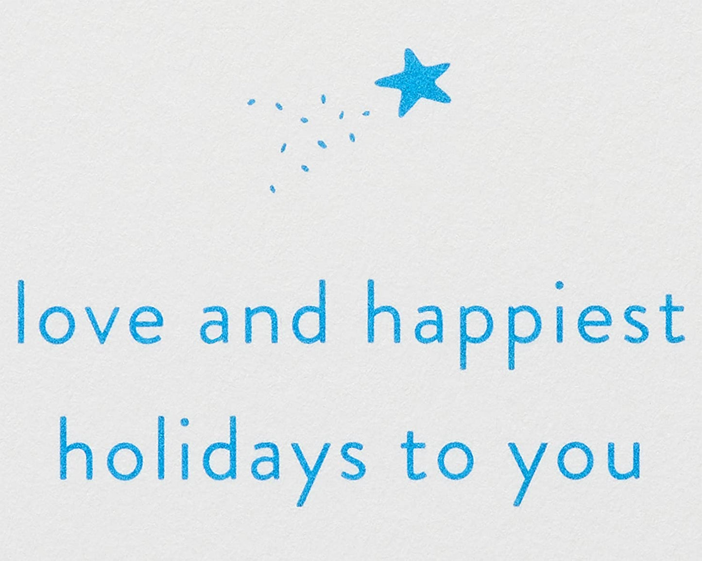 Papyrus Holiday Card (Love and Happiest Holidays)