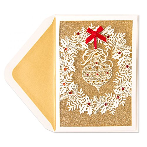 Papyrus Laser-Cut Ornament Christmas Card